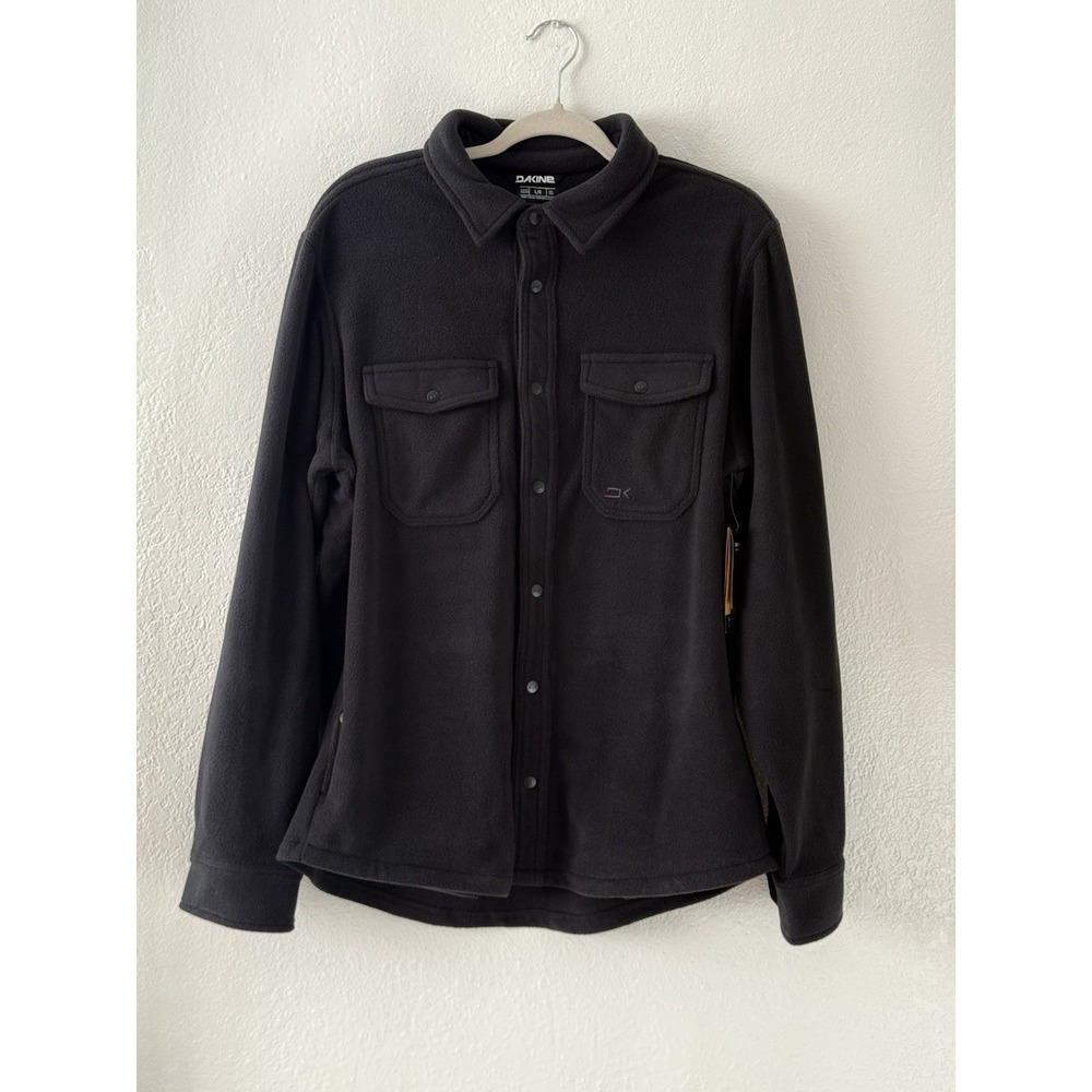Dakine Charger Polar Fleece Snap Shirt Jacket Men's L Black NWTLong-sleeve